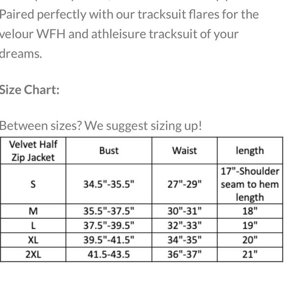 Dazey La Reflect Woman Figure Velour Half Zip Cropped Track Top L - Picture 11 of 11